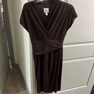 Suzi Chin for Maggy Boutique midi cocktail dress cap sleeves size 12